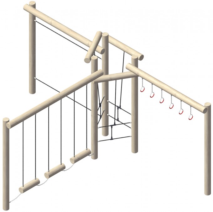 robinia playgrounds balance climbing